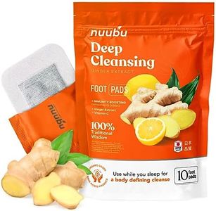 Nuubu Ginger Deep Cleansing Foot Pads to Improve Sleep & Foot Care | Premium Japanese Cleansing Foot Pads Infused with Ginger (10 Pcs)