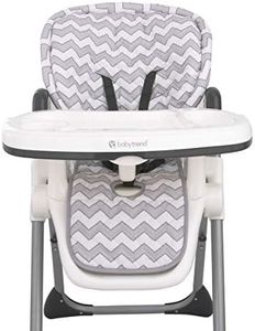 Sumersault – Soft Gray and White Chevron High Chair Pad | Easy to Install Replacement Cushion | Fits Most 3-5 Point Harness High Chairs