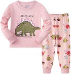 Girls Pyjamas Set Cotton Dinosaur P