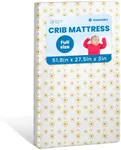 Motherly Haven Breathable Crib Mattress, Washable High Rebound Foam for Baby Cribs, Fits Standard Toddler Beds, Full Size (51.8" L x 27.5" W x 3" H), Sunshine Design