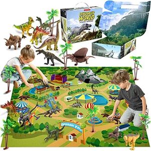 Dinosaur Toys for Kids Toys - 9 Realistic Dinosaurs Figures with Activity Play Mat & Trees | Kids Dinosaur Toys | Dinosaur Toy | Dinosaur Toys for Kids 3-5 5-7 | Dino Toys Kid Toys | Toddler Boy Toys