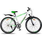 Vaux Ibex 27.5T MTB Cycle for Men with Front Suspension & V-Brakes, Single Speed Mountain Bicycle for Adults with Hi-Ten Steel Frame, Double Alloy Rims & Ralson Tyres, for Age Group 13+ Years(Green)