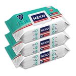 NEKO Multi-Purpose Germ Protection Wipes | Disinfectant Wipes | Wet Wipes for Cleaning | Safe on Skin | Cleans all appliances | Enriched with Aloe vera | 33% Extra Large 80 Wipes Lid pack | Pack of 3