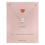 Your Always Charm Music Note Neckla