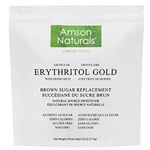 Erythritol Gold 5 lb / 80 oz/ 2.27 kg– 1:1 Natural Brown Sugar Substitute, Tabletop Sweetener , Zero Calorie, Gluten-Free, Non-GMO –by Amson Naturals