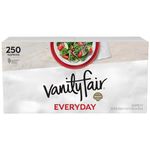 Vanity Fair Everyday Paper Napkins, 250 2-Ply Disposable Napkins