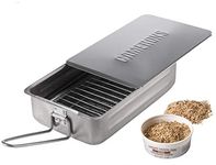 Stovetop Smoker - The Original Camerons Gourmet Mini Stainless Steel Smoker with Wood Chips - Works over any heat source, indoor or outdoor