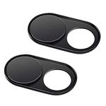 CloudValley Webcam Cover, [2Pack] Magnetic Metal Camera Cover Slider for Laptop, MacBook Pro, All-in Desktop, Tablet, iPad, iPhone 6/7/8/se, Privacy Guardian, Black