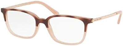 Michael Kors MK4047 BLY 3277 51M Pink Tortoise/Milky Pink Rectangular Eyeglasses For Women+ BUNDLE With Designer iWear Eyewear Kit