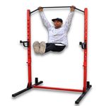 HASHTAG FITNESS Barbell Rack Squat Stand Power Rack with j Hooks for Home Gyms & Fitness equipments Squat Rack Capacity up to 300kg