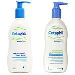 Cetaphil Restoraderm, Skin Restoring Moisturizer, 295ml and Cetaphil Restoraderm, Skin Restoring Body wash, 295 (Pack of 2)