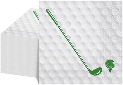 NatNarr 100 Pcs Golf Napkins, Master Cocktail Napkins Disposable Golf Party Decorations for Hole in One Birthday, Master Party