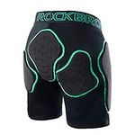 ROCKBROS Protective 3D Padded Shorts EVA Paded Short Pants for Snowboard,Skate and Ski,Protection for Hip,Butt and Tailbone