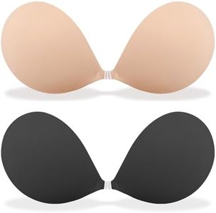 MITALOO Adhesive Bra Invisible Sticky Strapless Push up Backless Reusable Silicone Covering Nipple Bras