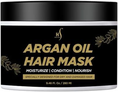 Herstyler Argan Oil Hair Mask - Hair Mask For Dry Damaged Hair and Growth - Deep Conditioning Argan Oil Har Mask - Curly Hair Mask for Limp Dull Hair - Anti-Frizz Hair Mask