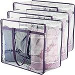 Clear Zippered Storage Bags (3-Pack