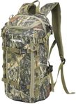 HUNTPAL Hunting Backpack, Waterproof Camo Hunting Day Pack with Storage Pockets, Long-Lasting Large Capacity Backpack for Rifle Shotgun Bow Gun