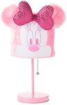 Idea Nuova Disney Minnie Mouse Plush Shade Table Lamp, Pink