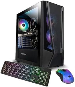 iBUYPOWER TraceMesh 7 Gaming Desktop PC, 14th Gen Intel 20-Core i7-14700F, NVIDIA GeForce RTX 4060, 32GB DDR5 RAM, 2TB SSD, Gaming Keyboard and Mouse, Windows 11 Home