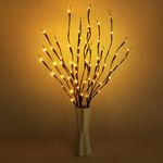 URAQT Led Branch Light, 3 Pack 73cm LED Branch Twig Light Tree Light Flexible Branch Decoration Light for Indoor Home Shop Windows Vase Table Living Room, Warm Color