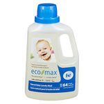 Eco-Max 2x Concentrated Natural Baby Laundry Wash, 1.89L, Scent Free