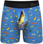 Shinesty Hammock Support Mens Support Underwear | Big Mens Underwear with Fly | US 3X Bass