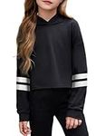 Arshiner Girls Crop Tops Tie-Dye Hoodies Kids Long Sleeve Pullover Sweatshirts