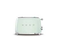 Smeg TSF01PGUK 2 Slice Toaster, Extra Wide Slots, 3 Pre-Set Options, 950W, Pastel Green