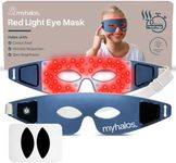 MyHalos Under Eye Red Light Therapy Mask -Advanced Red Light Mask & LED Eye Mask for Wrinkles, Dark Circles & Crows Feet - Red Light Therapy for Eyes, Anti-Aging Red Light Eye Therapy Led Face Mask