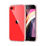 CEDO iPhone 7/8 / SE/SE 2 Clear Case | Soft Flexible Slim-Fit | Full Body 360 Protection Shock Proof TPU Back Cover (Transparent)