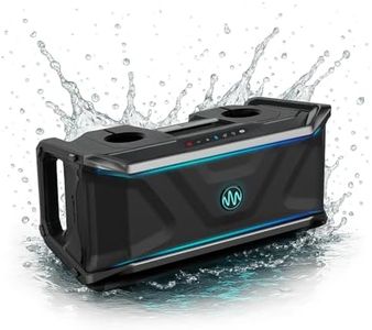 Gemini Floating Bluetooth Speaker – 300W Waterproof Party Sound with LED Lights, Multi-Speaker Sync, USB Play, 24hr Battery, Cup Holders & Bottle Opener – for Pool, Beach & Outdoor Fun
