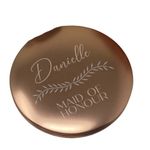 Personalised Bridesmaid Compact Mirror (Silver)