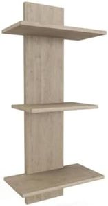 AquaTeak Manada-Mist Three-Tier Teak Wall Shelf