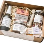 Self Care Package Spa Kit: Natural Bath Accessories and Skincare Products Spa Basket for Women Gift.