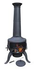 Gardeco STEELCHI-7-BL Large Tia Chimenea - Black