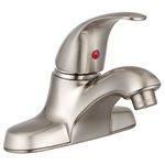 Dura Faucet (DF-NML210-SN Heavy Duty Arc Single Lever RV Lavatory Faucet - Perfect for RV Bathroom Faucet For Travel Trailers, 5th Wheels (Brushed Satin Nickel)