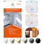 Porcelain Repair Kit (Color Match), Bathtub Repair Kit White, Tub Repair Kit White, 3.7oz Fiberglass Repair Kit for Porcelain Ceramic Enamel Acrylic, Tub Tile Sink and Shower Chip Crack Repair Kit