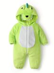 BRANDONN Dinosaur Design Romper Jumpsuit/Onesie Sleepsuit/for Baby and Kids | Unisex (Lemon Green, 12-18 Months)