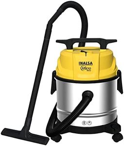 INALSA Wet and Dry Vacuum Cleaner for Home, 12 LTR Capacity,1200 W, 17 kPa Suction, Blower Function, Wet Vacuum Cleaner for Sofa, House Cleaning Machine,Stainless Steel Body (WD 12)