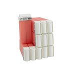 EpilWax Set of 12 Rose Wax Cartridges for Hair Removal - Large 100 ml Roll-on Waxing Refills