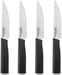 KitchenAid Classic 4 Piece Steak Knife Set, 4.5-Inch, High-Carbon Japanese Steel Blades, Sharp Kitchen Knife Set, Black