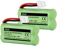 iMah BT183342 BT283342 BT166342 BT266342 BT162342 BT262342 Cordless Phone Battery Compatible with VTech CS6114 CS6409 CS6509 CS6709 CS6719 AT&T EL50003 EL50013 EL51103 EL51203 EL52100 EL52200, 2-Pack