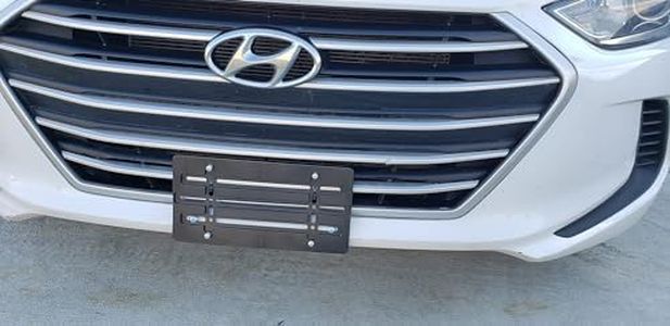 Front Bumper License Plate Tag Holder Mount Mounting Relocator Adapter Kit Bracket for Hyundai (All Models) Quantity Discount(9.95$ to 6.50$) (Each with 2 Screws + 4 Bolts & 4 Built in Nuts) (1)