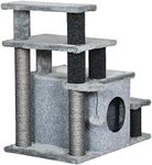 PawHut Adjustable Height Cat Stairs