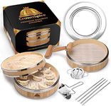 CROWNSPIRE 2 Tier Bamboo Steamer | 