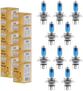KaiDengZhe H4 Halogen Bulbs 12V 100/90W - 10-Pack Ultra Bright H4 Headlight Conversion Kit, H4 9003 Halogen Headlamp Car Headlights Replacement for Daytime Running/Fog Lights (Universal Fit)