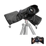 Waterproof Camera Rain Cover Professional, Soft Rain Covers for All DSLR & SLR Cameras, With Sleeves, Drawstrings & Viewing Window, Weatherproof Rainproof Sleeve, Keep Your Camera Dry & Safe