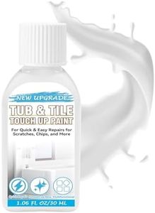 Tub and Tile Touch Up Paint, High-Gloss White Paint, Quick-Dry Repair Solution for Scratches and Chips on Bathtubs, Tiles, Sinks, Toilets, Porcelain, Enamel, Acrylic, and Cast Iron Surfaces