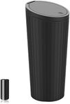 SGLRT Car Trash Can Bin with Lid - Car Garbage Can Cup Holder - Universal Leakproof Vehicle Garbage Can Bin with 40pcs Trash Bags - Car Organizers and Storage for Front Back Seat Accessories