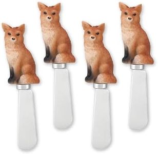 Mr. Spreader 4-Piece Fox Resin Cheese Spreader
